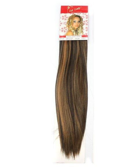 FIRST LADY FUTURA FULL HEAD CLIP ON 18 Color P27/613 Tape In and Clip On Hair Extensions Asetena Pa