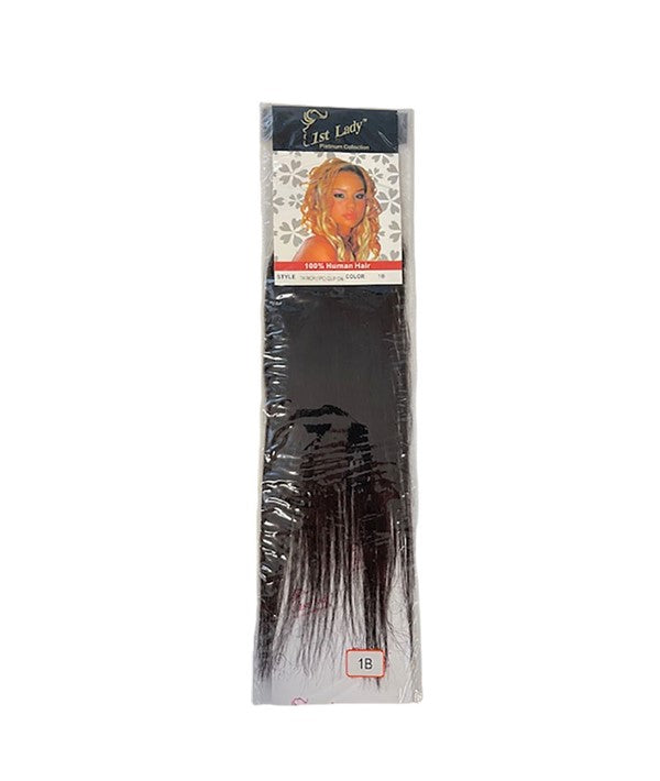 FIRST LADY BLENDED HUMAN HAIR ONE PIECE CLIP ON 14 Color 1B Tape In and Clip On Hair Extensions Asetena Pa