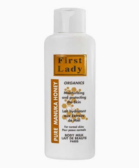 FIRST LADY ORGANICS PURE MANUKA HONEY BODY MILK 750 ml Skin Moisturizing Asetena Pa