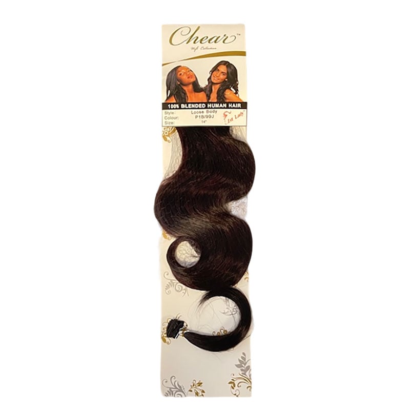 CHEAR BLENDED HUMAN HAIR LOOSE BODY 18 Color P1B/33 Synthetic Weave Hair Asetena Pa