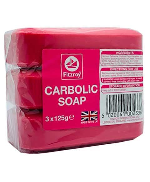 FITZROY CARBOLIC SOAP 125x3 Body Care Asetena Pa