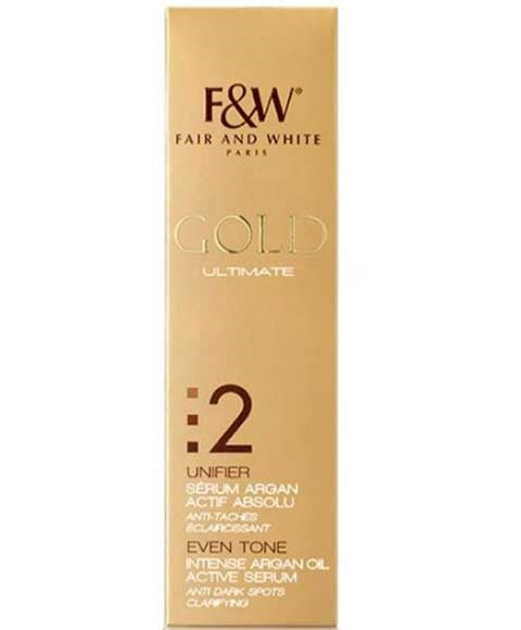 GOLD ULTIMATE EVEN TONE INTENSE ARGAN OIL ACTIVE SERUM 30 ml Skin Wash Asetena Pa