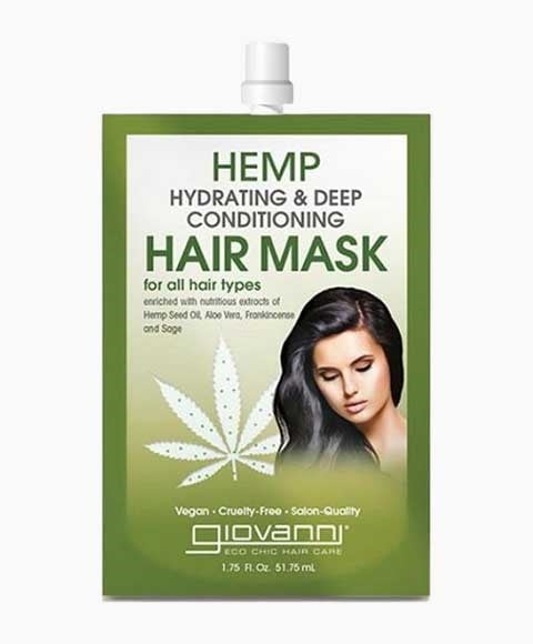 GIOVANNI HEMP HYDRATING AND DEEP CONDITIONING HAIR MASK 51.75 ml Sachet Treatments Asetena Pa