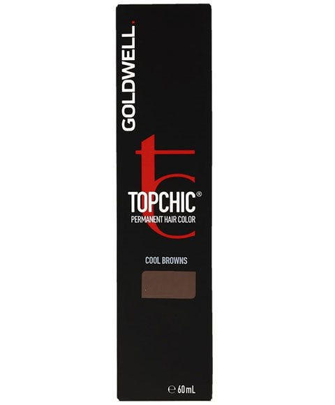 TOPCHIC COOL BROWNS PERMANENT HAIR COLOR 60 ml Color 7AK@PK Hair Color Asetena Pa