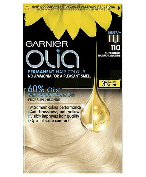 OLIA PERMANENT HAIR COLOR 110 SUPER LIGHT NATURAL BLONDE Hair Color Asetena Pa