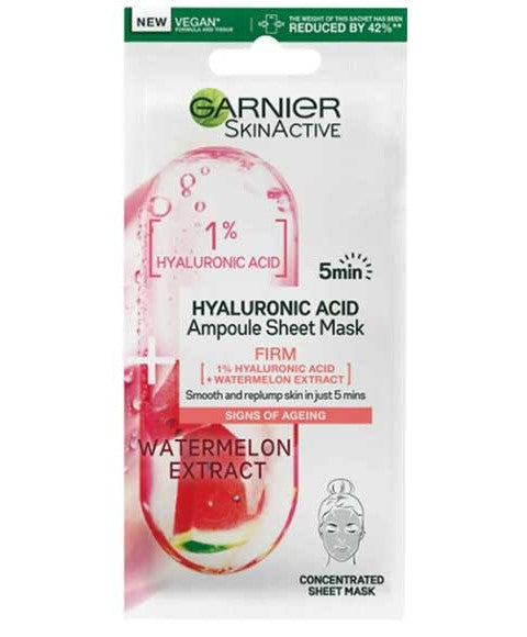 SKIN ACTIVE HYALURONIC ACID AMPOULE SHEET MASK 15 g Skin Wash Asetena Pa