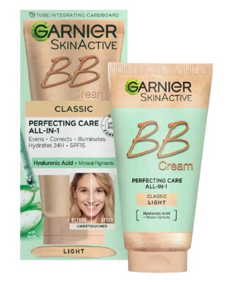 SKIN ACTIVE CLASSIC PERFECTING CARE ALL IN 1 BB CREAM LIGHT 50 ml Foundation Asetena Pa