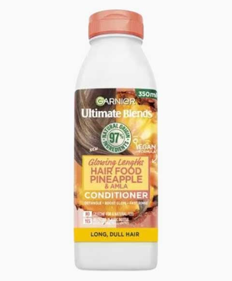 ULTIMATE BLENDS GLOWING LENGTHS HAIR FOOD PINEAPPLE AND AMLA CONDITIONER 350 ml Vegan Haircare Asetena Pa