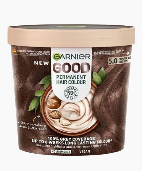 GARNIER GOOD PERMANENT HAIR COLOUR 5.0 COFFEE ROAST BROWN Hair Color Asetena Pa