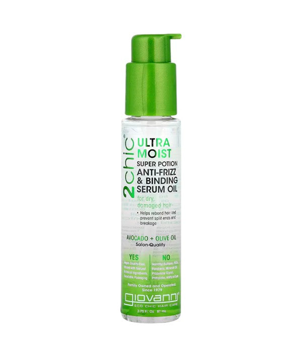 2 CHIC ULTRA MOIST SUPER POTION ANTI FRIZZ AND BINDING SERUM OIL 81 ml Sprays, Serums and Oils Asetena Pa