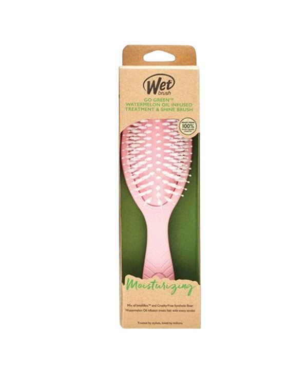 GO GREEN WATERMELON OIL INFUSED TREATMENT AND SHINE BRUSH Hair Brushes and Combs Asetena Pa