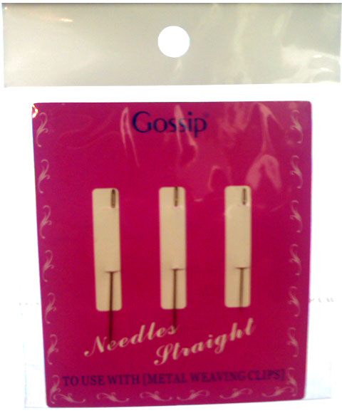 GOSSIP STRAIGHT WEAVING NEEDLE 3PCS Extensions Accessories Asetena Pa