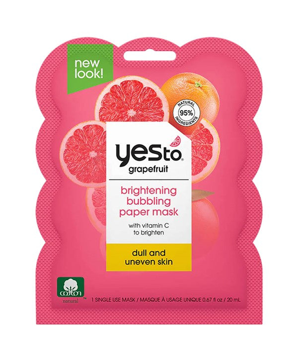 GRAPEFRUIT VITAMIN C BUBBLING PAPER MASK 20 ml Skin Wash Asetena Pa