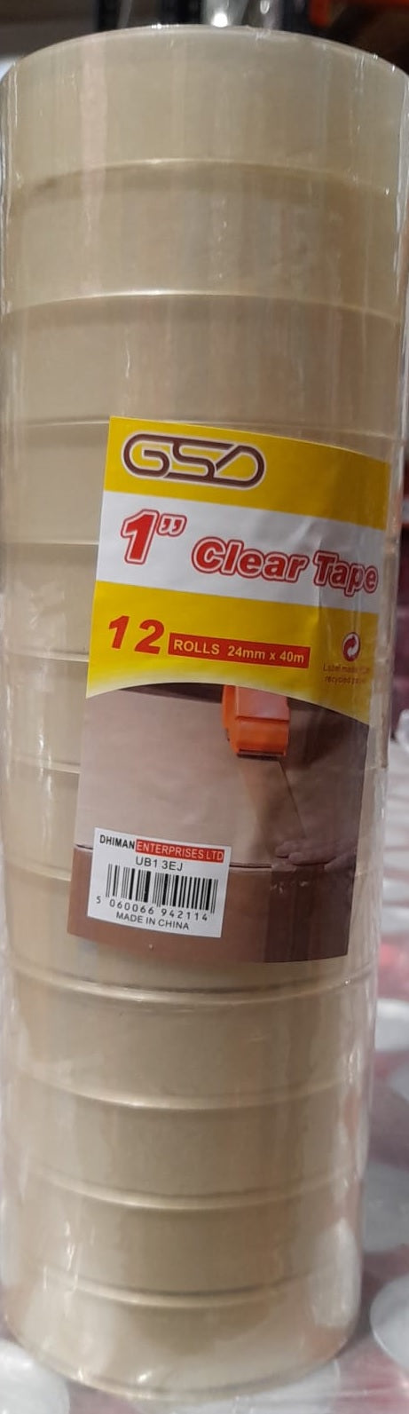 Gsd Clear Tape 12x1"