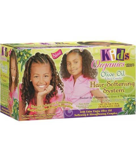 KIDS ORGANICS OLIVE OIL HAIR SOFTENING SYSTEM Treatments Asetena Pa