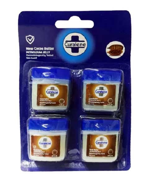 CURALENE COCOA BUTTER PETROLEUM JELLY 10 ml x 4 Skin Moisturizing Asetena Pa