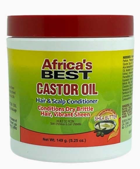 AFRICAS BEST CASTOR OIL HAIR AND SCALP CONDITIONER 149 g (Pack of 2) Conditioner Asetena Pa