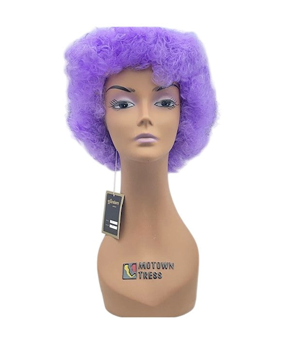 HALLOWEEN COSTUME PARTY AFRO WIG 388A LILAC One Size Synthetic Hair Wigs Asetena Pa