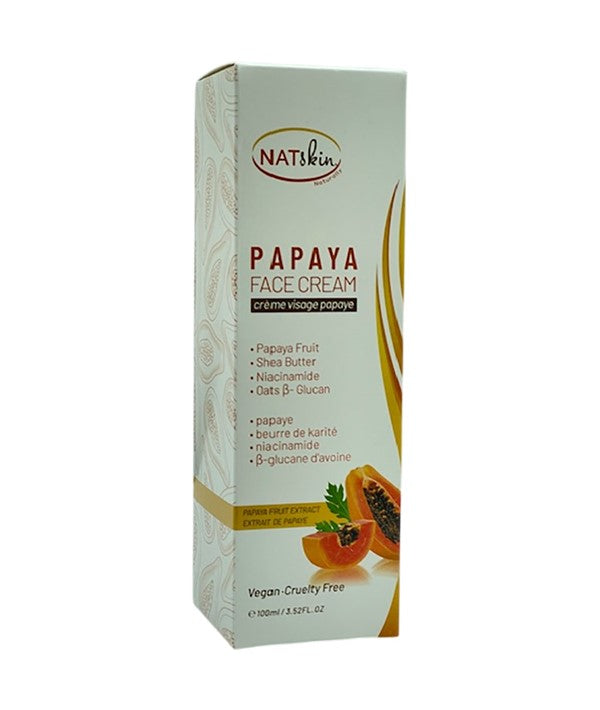 NAT SKIN PAPAYA FACE CREAM 100 ml Skin Moisturizing Asetena Pa
