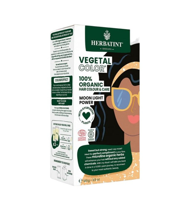 HERBATINT VEGETAL ORGANIC HAIR COLOR MOON LIGHT POWER 100 g Hair Color Asetena Pa