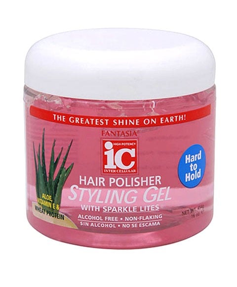 IC FANTASIA HARD TO HOLD STYLING GEL WITH SPARKLE LITES 246 g Hair Styling Asetena Pa