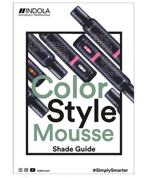 INDOLA COLOR STYLE MOUSSE SHADE GUIDE Hair Color Asetena Pa