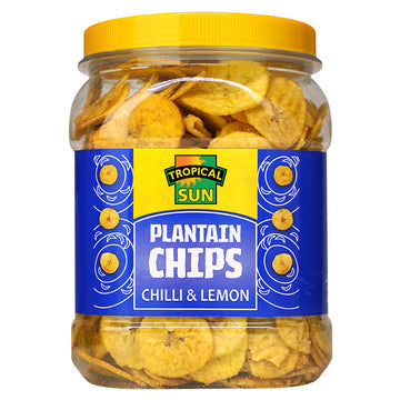 Tropical Sun Plantain Chips Lemon 1x450g