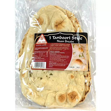 Sounas Tandoori Plain Naan 1x3's