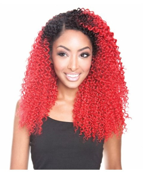 ENCHANTRESS SYN BRAZILIAN OMBRE JERRY CURL WVG 3PCS 18" 19" 20" Color OT1B/BUG Synthetic Weave Hair Asetena Pa