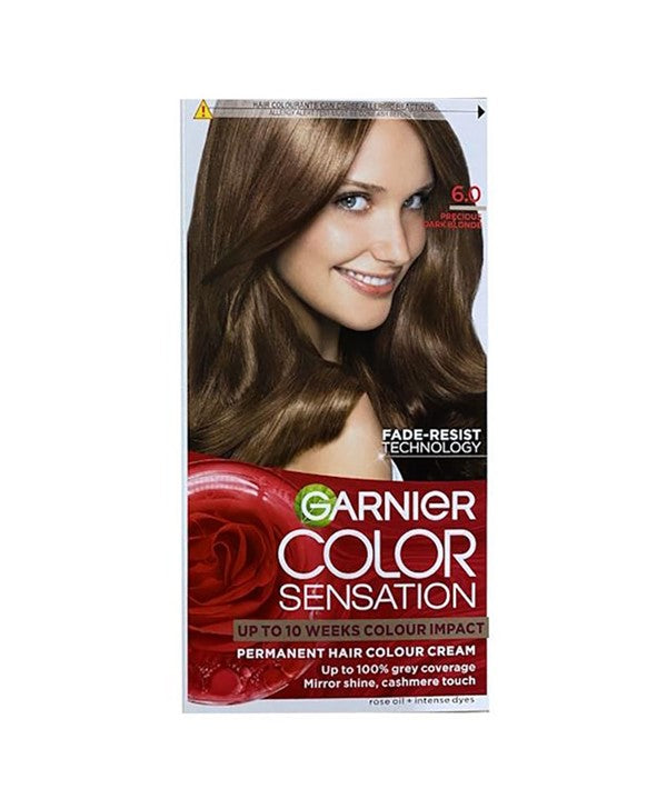 COLOR SENSATION INTENSE PERMANENT COLOUR CREAM PRECIOUS DARK BLONDE 6.0 Hair Color Asetena Pa