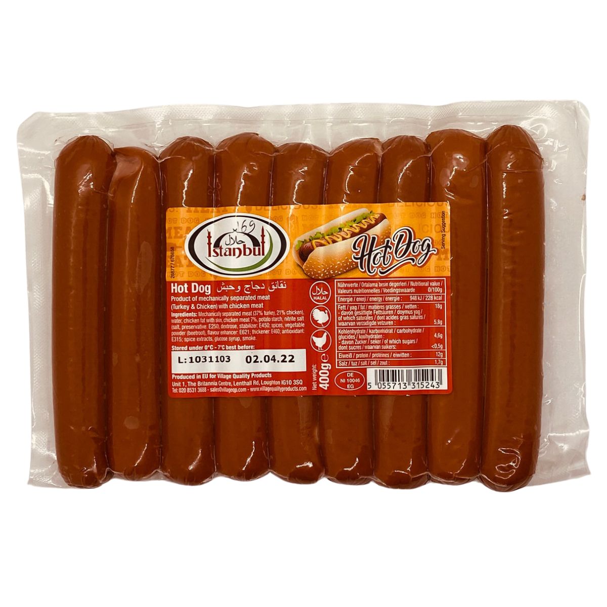 Istanbul Beef Frankfurter 1x400g
