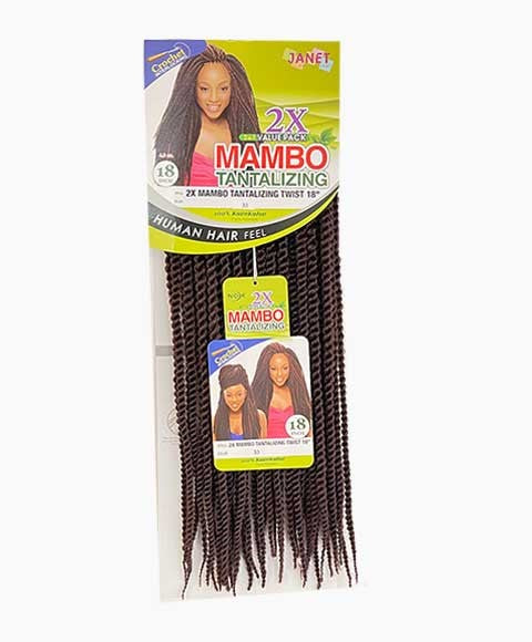 2 X MAMBO SYN TANTALIZING TWIST BRAID 18 Color 2 Hair for Braid Extensions Asetena Pa