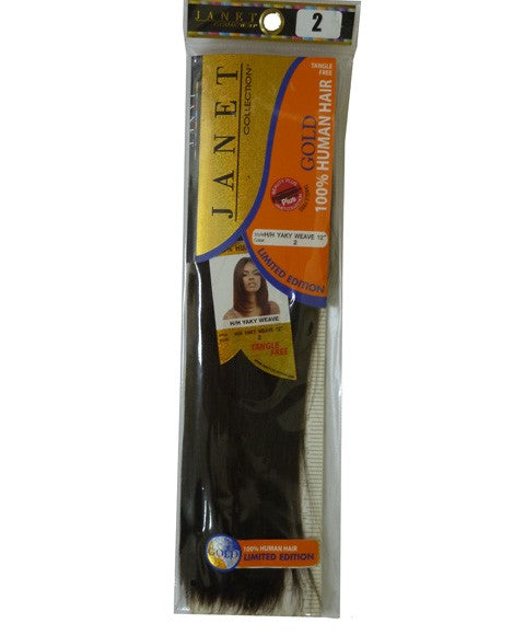 JANET COLLECTION HH YAKY WEAVE 12 Color 2 Human Hair Bundles Asetena Pa