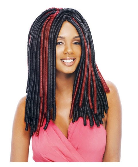NOIR 2 X VALUE PACK SYN SOFTEX DREAD LOC BRAID Color 350 Hair for Braid Extensions Asetena Pa