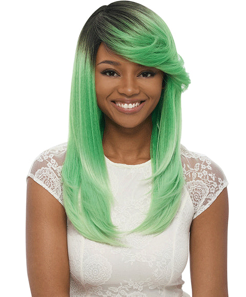 JANET SYN PERM FLORA WIG Color DRed Velvet Synthetic Hair Wigs Asetena Pa