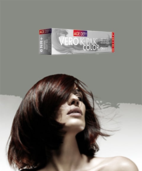 VERO K PAK AGE DEFY NATURAL RED PERMANENT CREME COLOR 74 ml Color 6NR+ Hair Color Asetena Pa