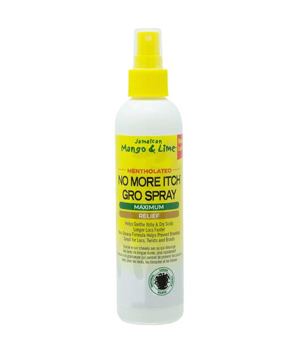 JAMAICAN MANGO AND LIME LOVE YOUR LOCS NO MORE ITCH GRO SPRAY MENTHOLATED 237 ml Treatments Asetena Pa