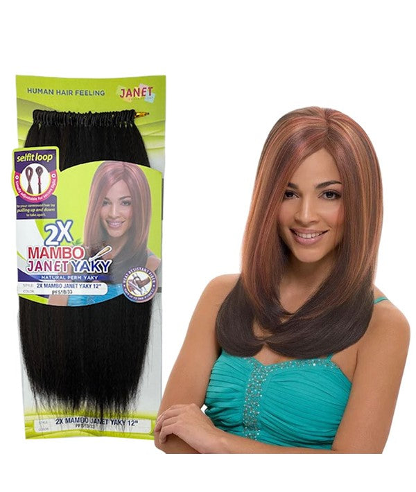 2 X MAMBO JANET SYN YAKY 12 Color 2 Synthetic Weave Hair Asetena Pa