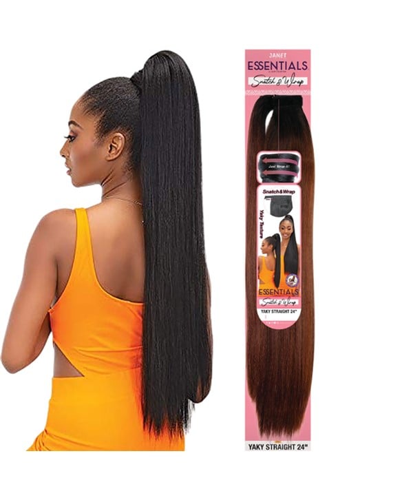 ESSENTIALS SNATCH AND WRAP SYNTHETIC PONY STRAIGHT 32 Color 613 PonyTail Asetena Pa