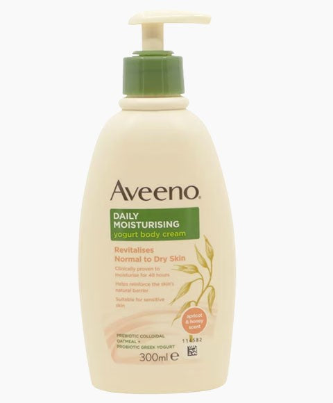 AVEENO DAILY MOISTURIZING YOGURT BODY CREAM WITH APRICOT AND HONEY SCENT 300 ml Skin Moisturizing Asetena Pa