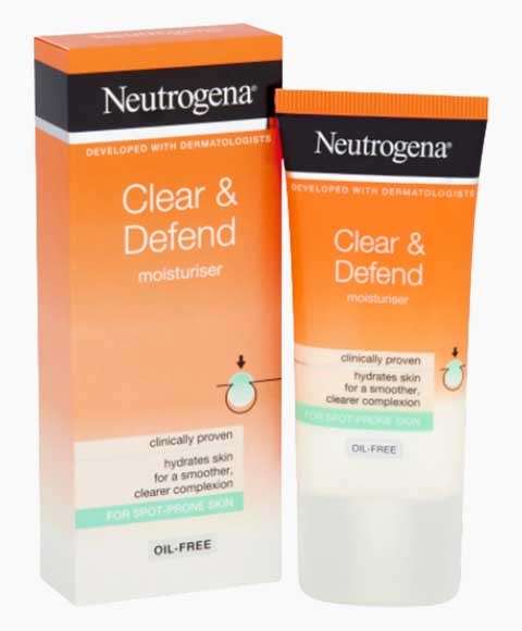 NEUTROGENA CLEAR AND DEFEND OIL FREE MOISTURISER 50 ml Skin Moisturizing Asetena Pa