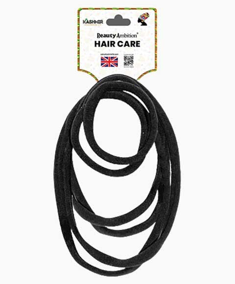 BEAUTY AMBITION JERSEY SOFT ELASTICS 1201 BLACK Kids Hair Accessories Asetena Pa