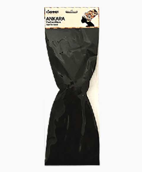ANKARA COLLECTION KNOTTED PLAIN HEAD BAND 2153 Large Color Black Kids Hair Accessories Asetena Pa