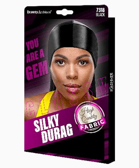 BEAUTY AMBITION CLASSY SILKY DURAG 7318 Color Black Durags and Caps Asetena Pa