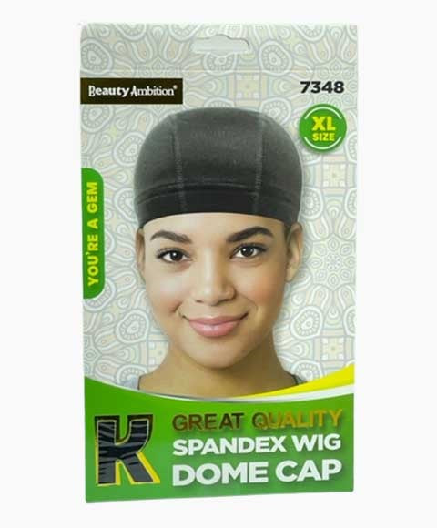 BEAUTY AMBITION GREAT QUALITY SPANDEX WIG DOME CAP 7348 XL Color Black Extensions Accessories Asetena Pa