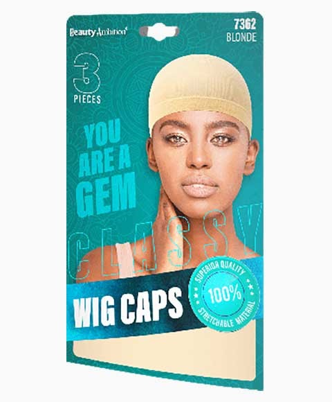 BEAUTY AMBITION CLASSY WIG CAPS 7362 BLONDE 3 pcs Extensions Accessories Asetena Pa