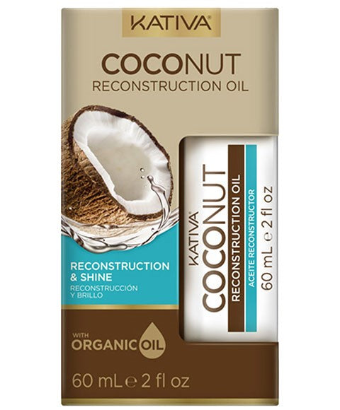 COCONUT RECONSTRUCTION ORGANIC OIL 60 ml Sprays, Serums and Oils Asetena Pa