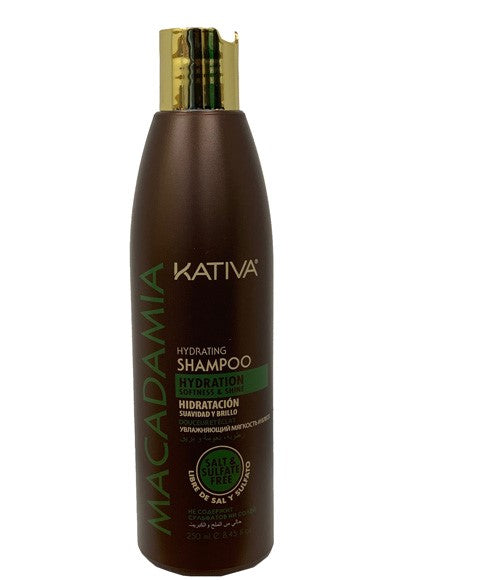 KATIVA MACADAMIA HYDRATING SHAMPOO WITH ORGANIC OIL 250 ml Shampoo Asetena Pa
