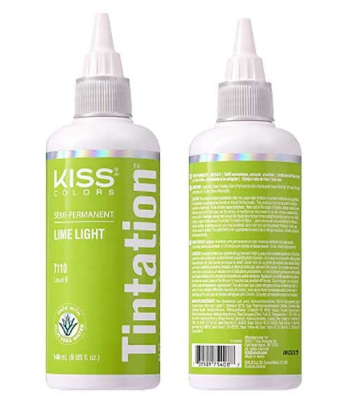 KISS COLORS TINTATION SEMI PERMANENT LIME LIGHT TT110 148 ml Hair Color Asetena Pa