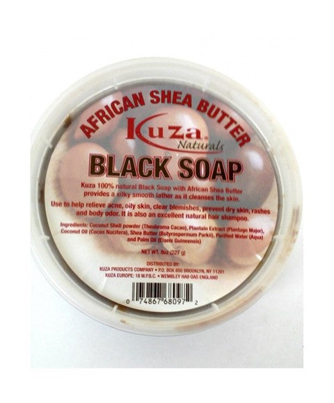 KUZA AFRICAN SHEA BUTTER BLACK SOAP 227 g Body Care Asetena Pa
